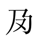 Image Classique du caractère 夃