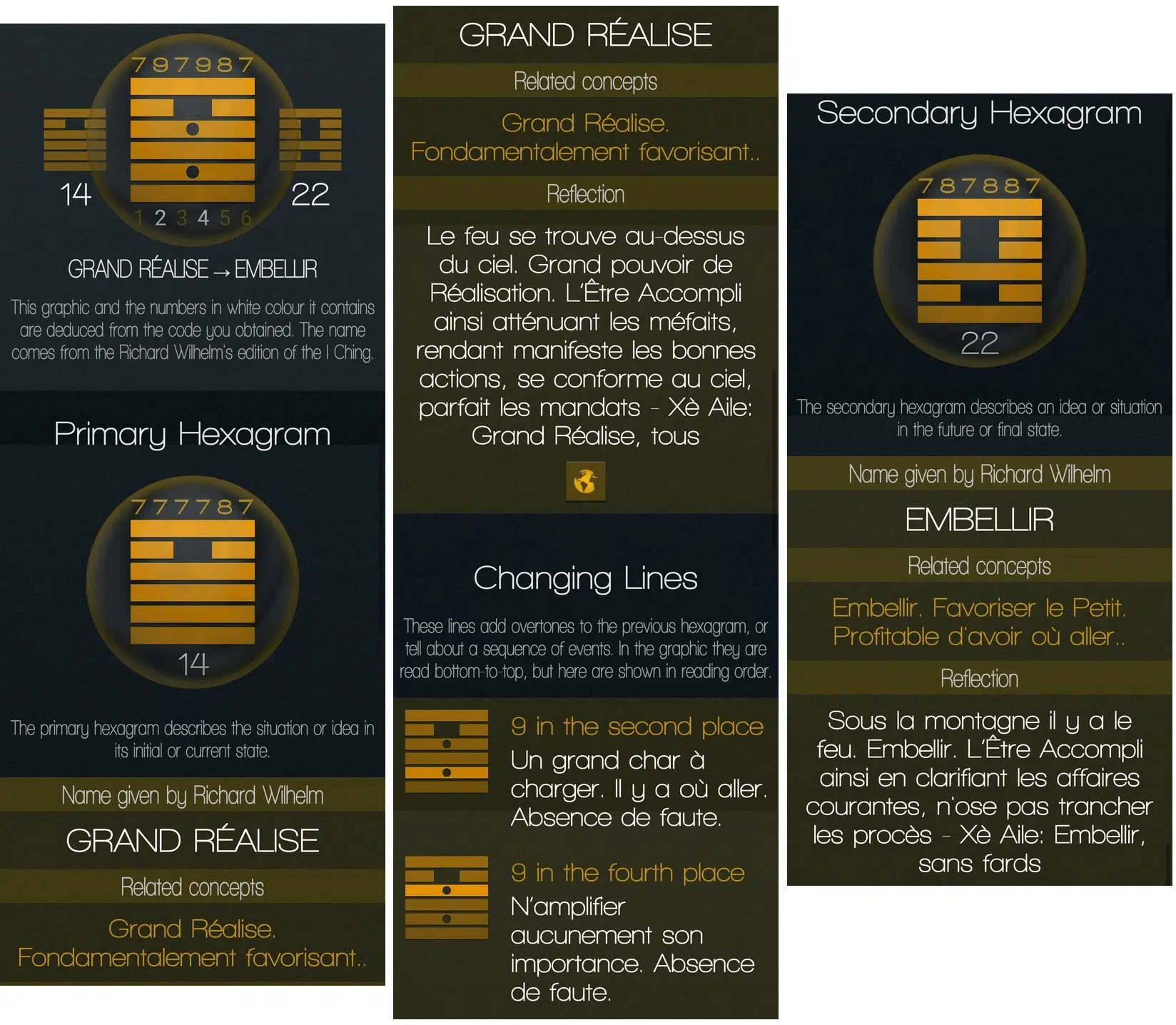 Tirage test 4 Application Tirage Yi Jing gratuit