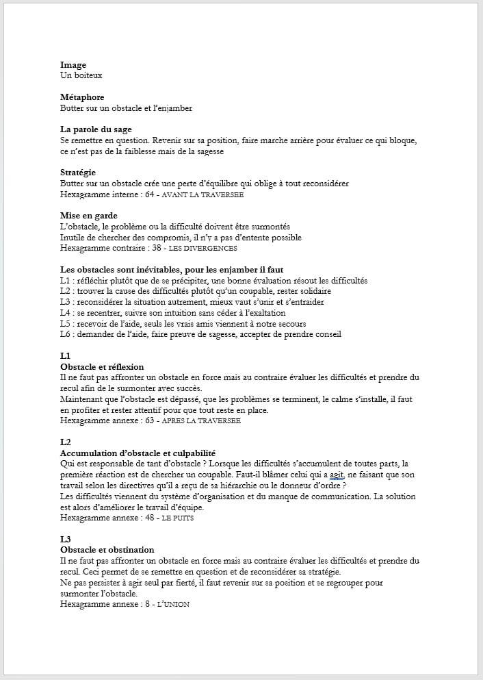 Hexagramme 39 - Code Source Yi Jing - B hexagramme 39 code source yi jing b Code source Yi Jing : le livre