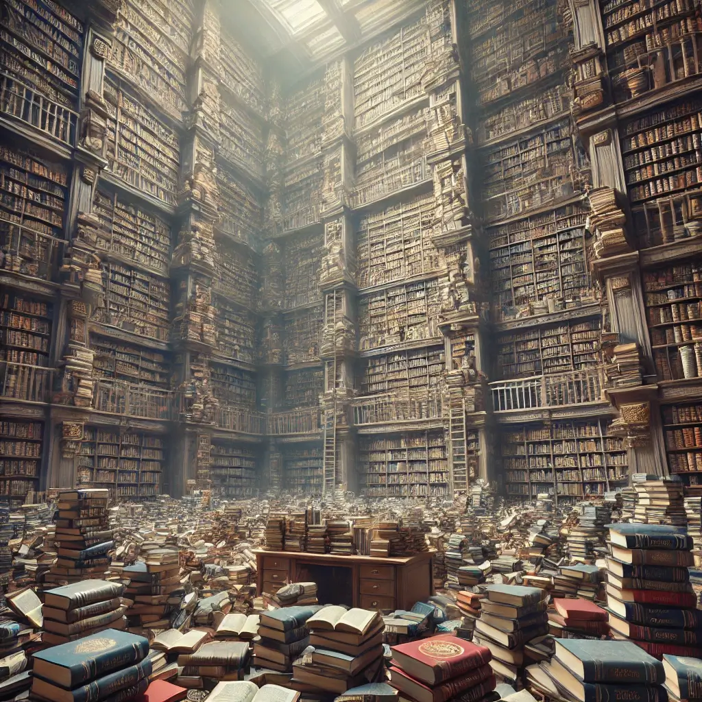 Bibliothèque débordante Le livre de Didier Goutman